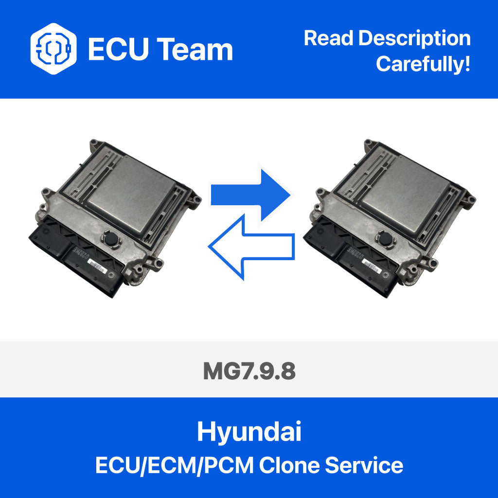 Hyundai ECU ECM PCM MG7.9.8 Cloning