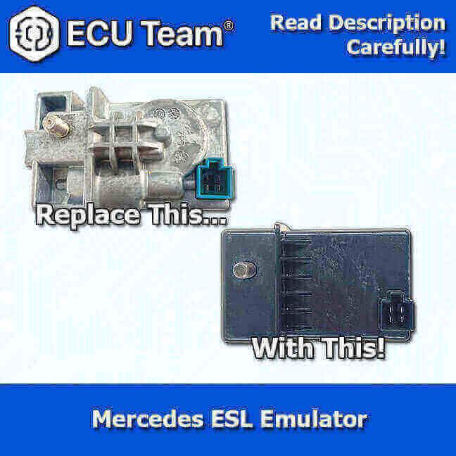 Mercedes Benz W204, W207, W212 - ELV ESL Electronic Steering Lock Emulator, UHS Hardware