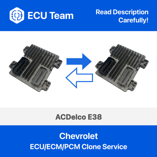 Chevrolet ECU ECM PCM ACDelco E38 Cloning